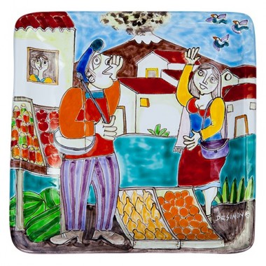 Squared Plate 24x24 DS 08 Greengrocer Squared Plate 24x24 DS 08 Greengrocer